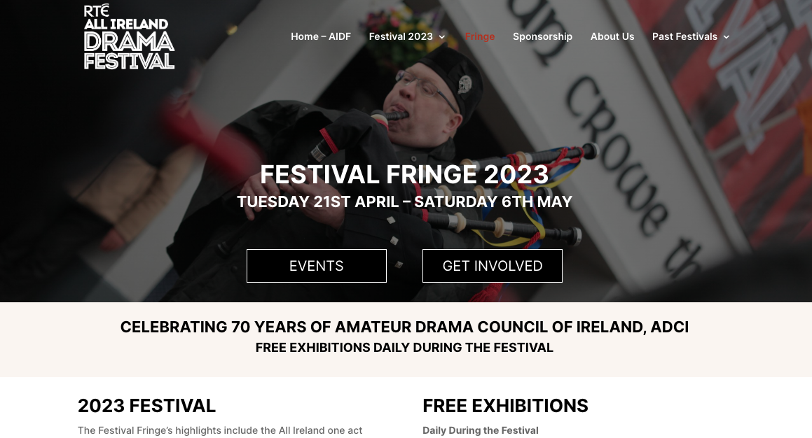 Drama Festival Website 1